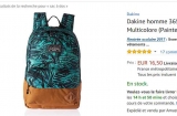 Sac à dos DAKINE 21 litres à 16.5€