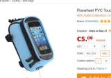PAS CHERE : 5€ une sacoche de vélo porte smartphone