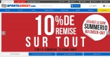 Sport direct : 10 pourcent de réduction en plus jusqu’au 21 juin